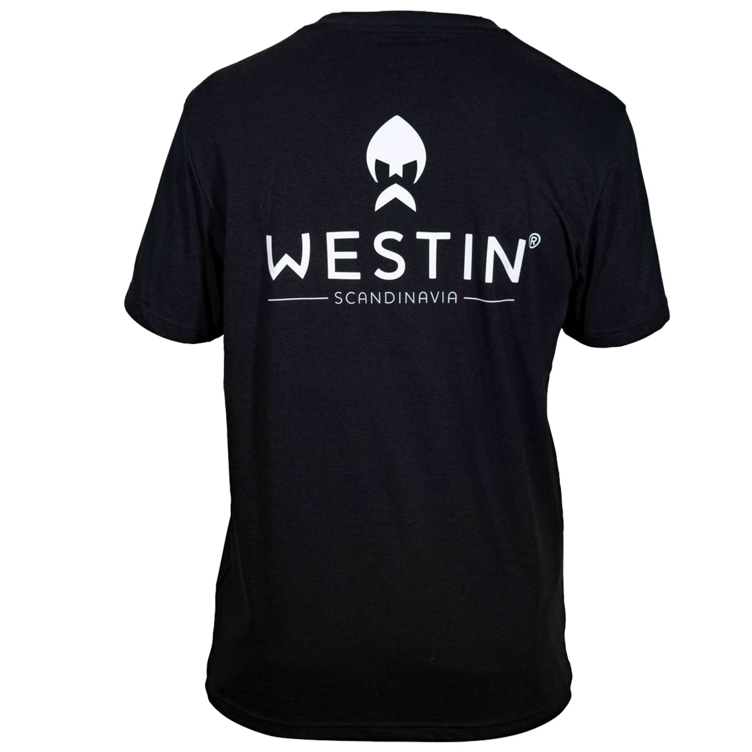 T-shirt Westin Vertical - Vêtement Technique De Pêche Unisexe Pour Homme Et Femme, Noir