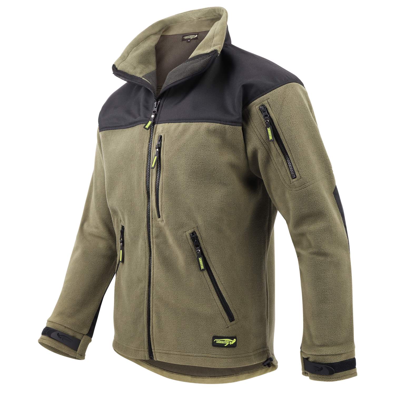 Legendfossil Fleece Jacket Outdoor Jacke Angel Jagd Sport Freizeit grün schwarz - Bild 2 von 21