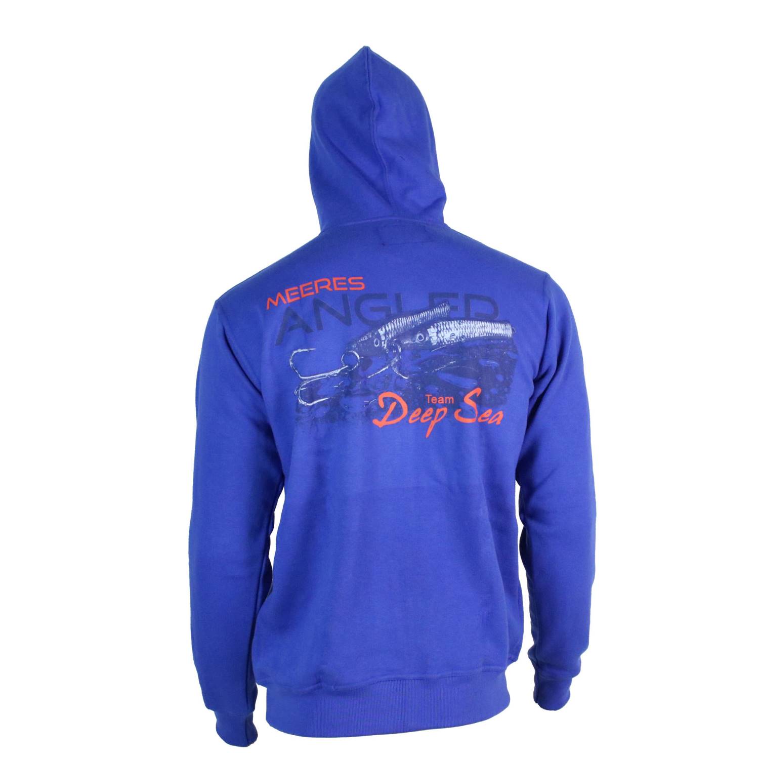 Angler Hoody Kapuzenpullover TDS Meeresangler Angelpulli M-XXL blau