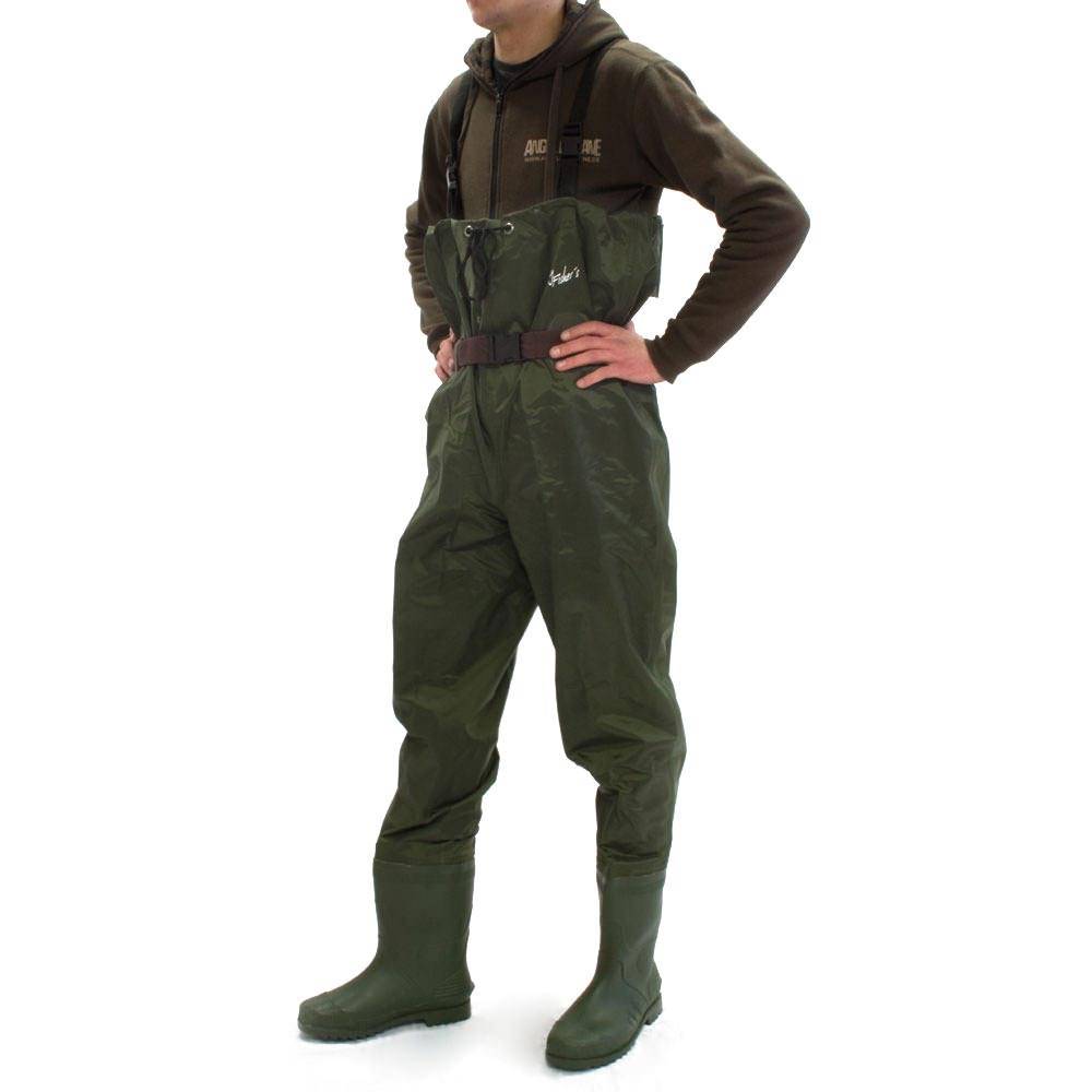 Nylon Wader leichte Wathose Wathosen Anglerhose Watthose Watstiefel Profilsohle