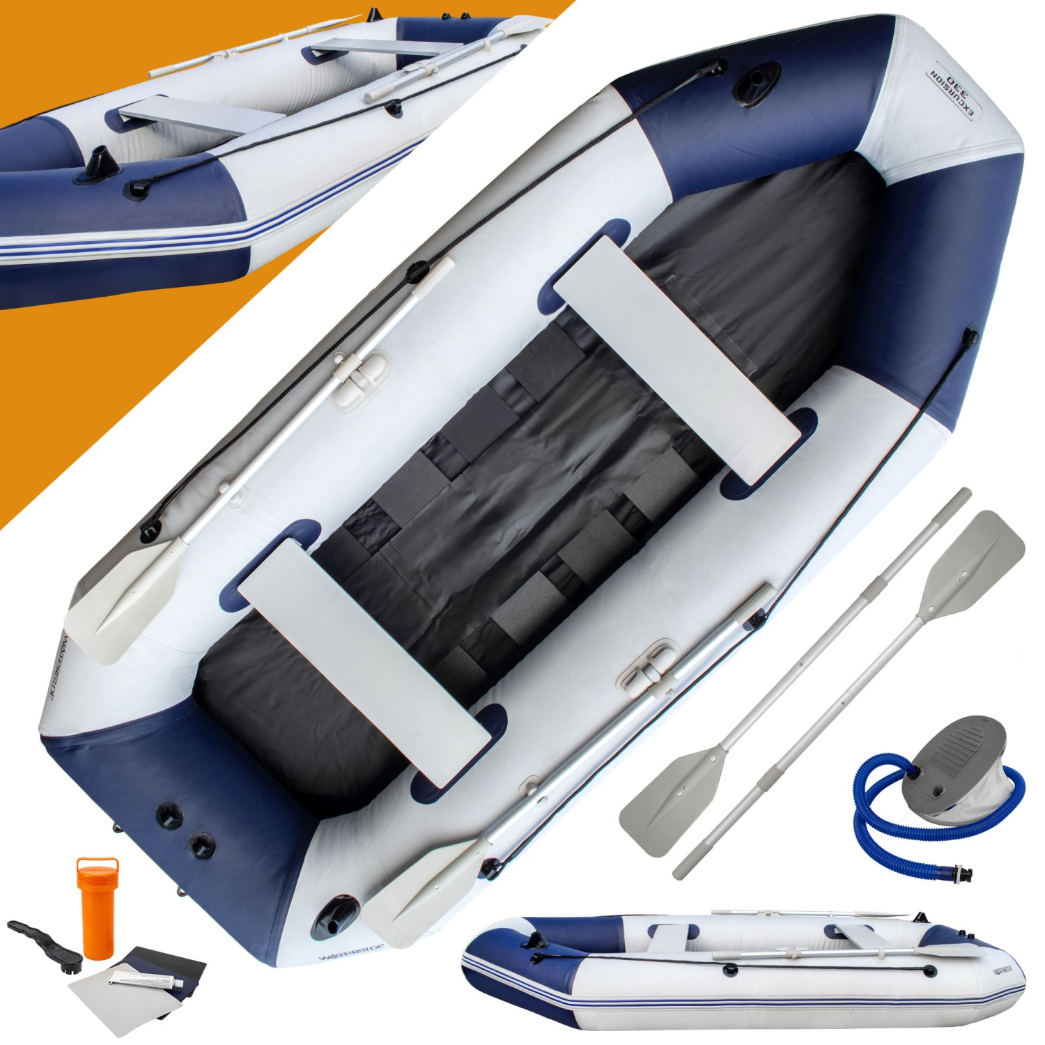 Waterside Schlauchboot Excursion Angelboot Schlauchboot Karpfenboot Badeboot