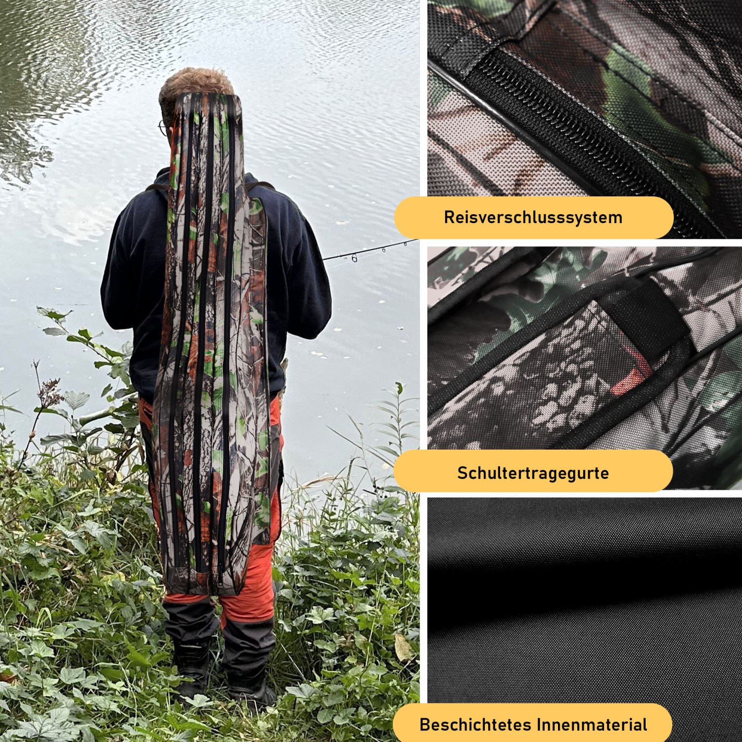 Angel-Berger Alligator Flex Camou - Ficelle De Pêche Monofilament Robuste Fabriquée En Allemagne