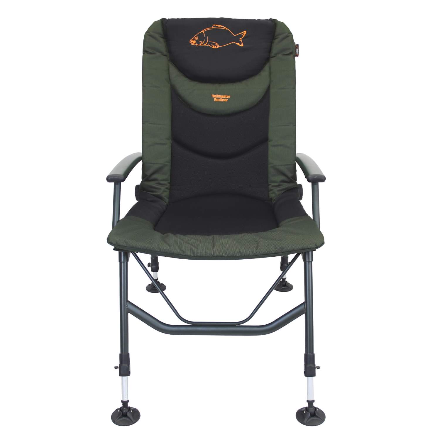 BATTackle Hellmaster Recliner Carp Chair (Karpfenstuhl) mit Armlehnen