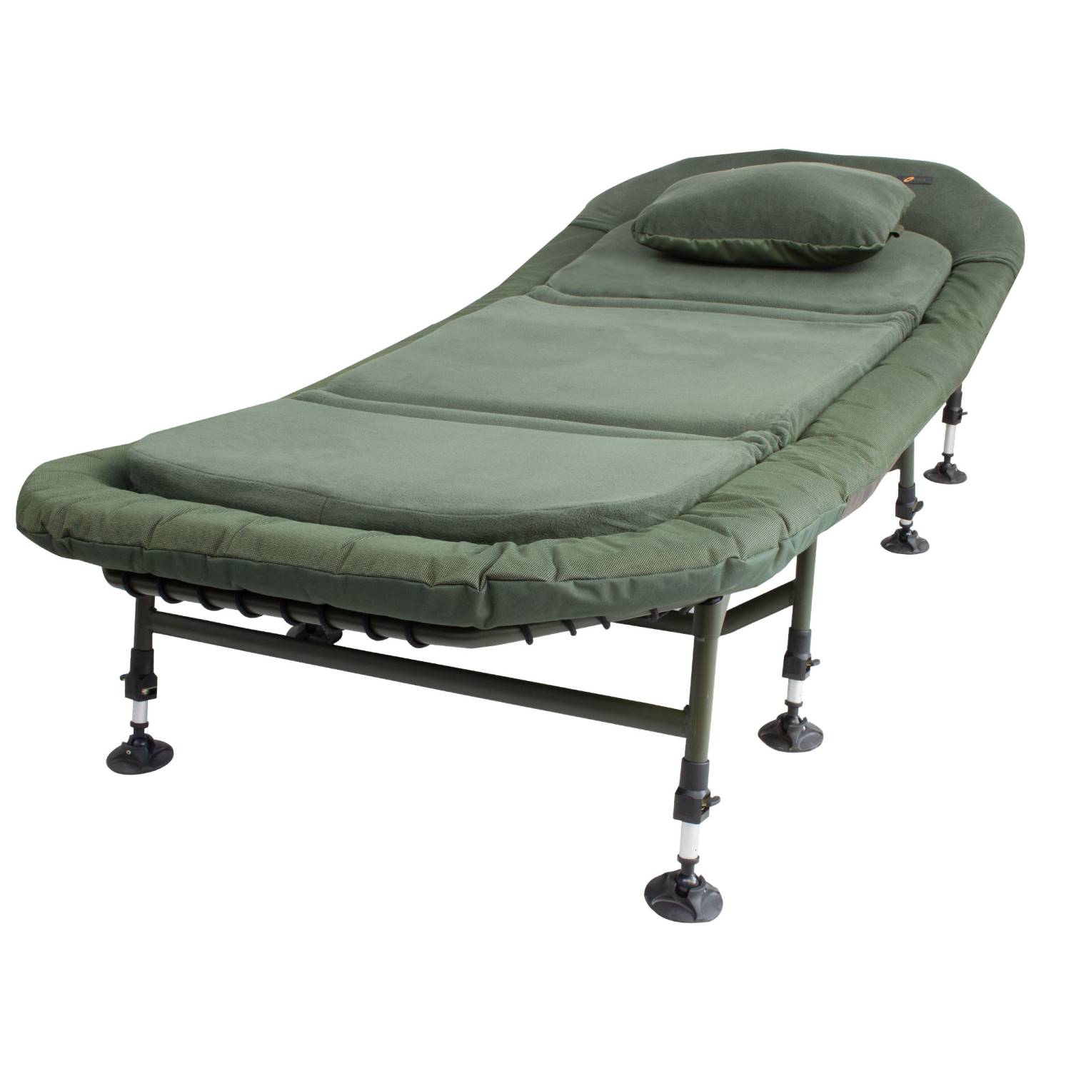 Chaise Longue De Pêche Lucx Komfort - 8 Pieds Réglables, Matelas Amovible, 210x85x38 Cm, Charge 150 Kg