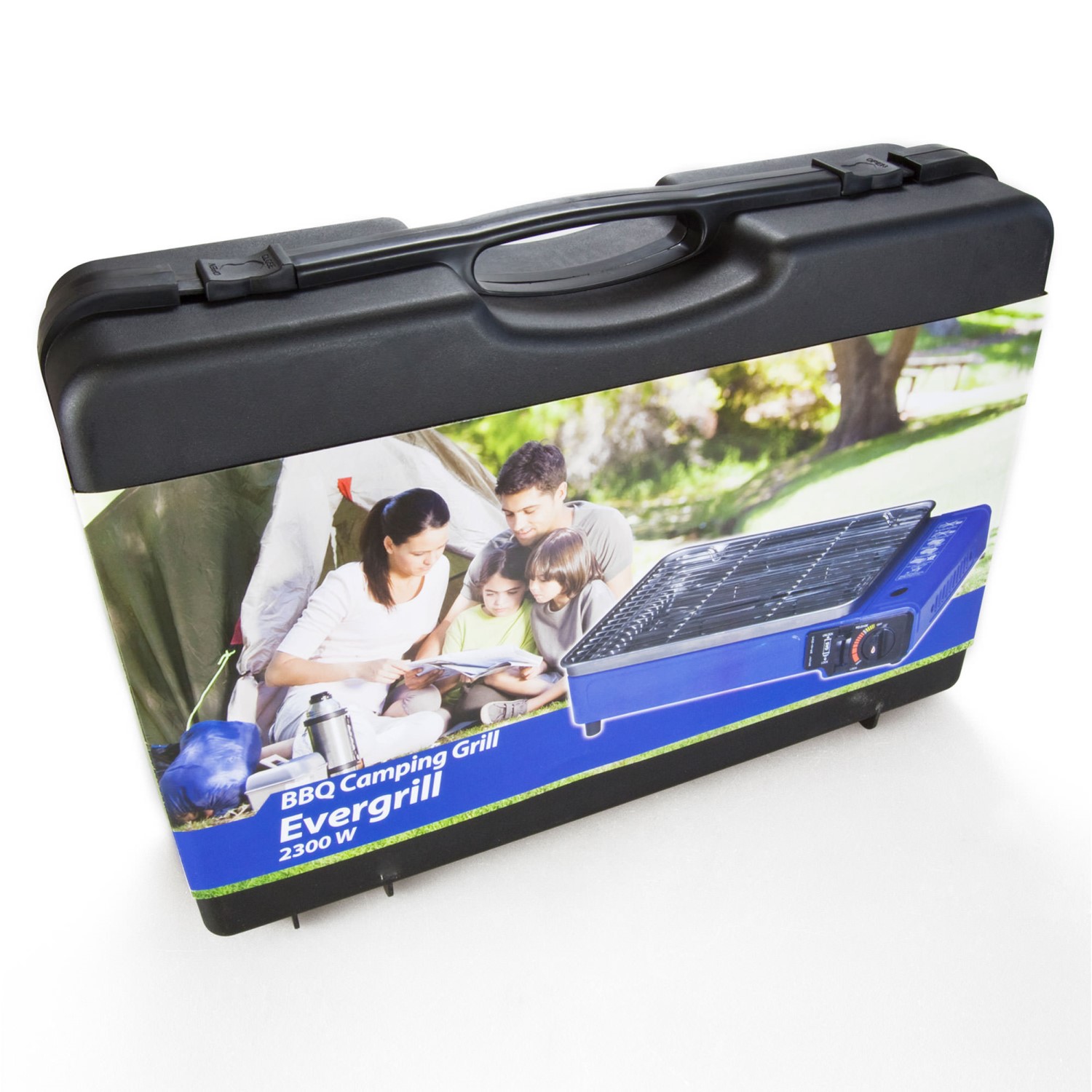 Butangas Camping Gasgrill "Evergrill" mit Transportkoffer