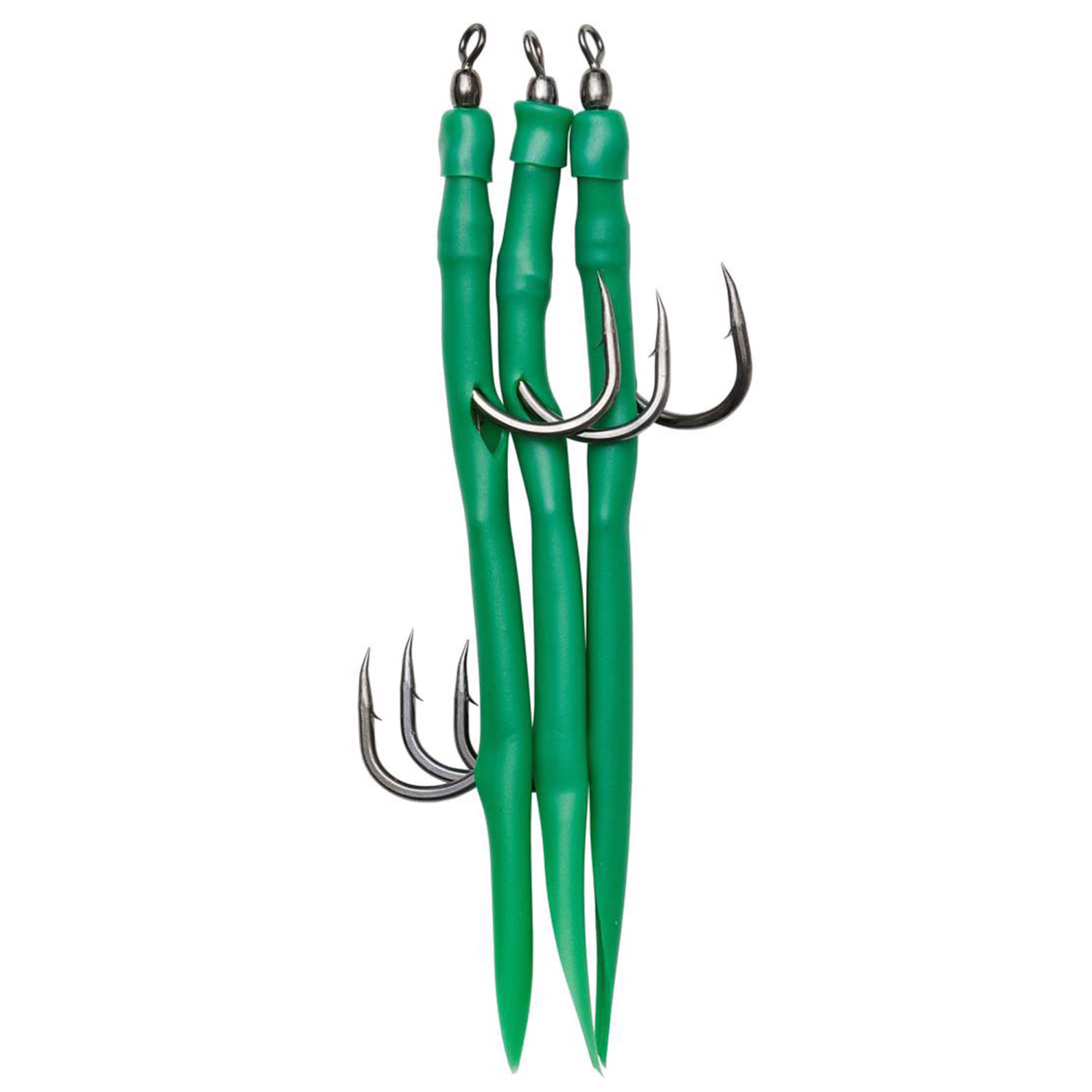 9x Leurres Souples (gummi) Makk Norvège 4/0 - Longueur 10 Cm, Marque CONATO, Neufs