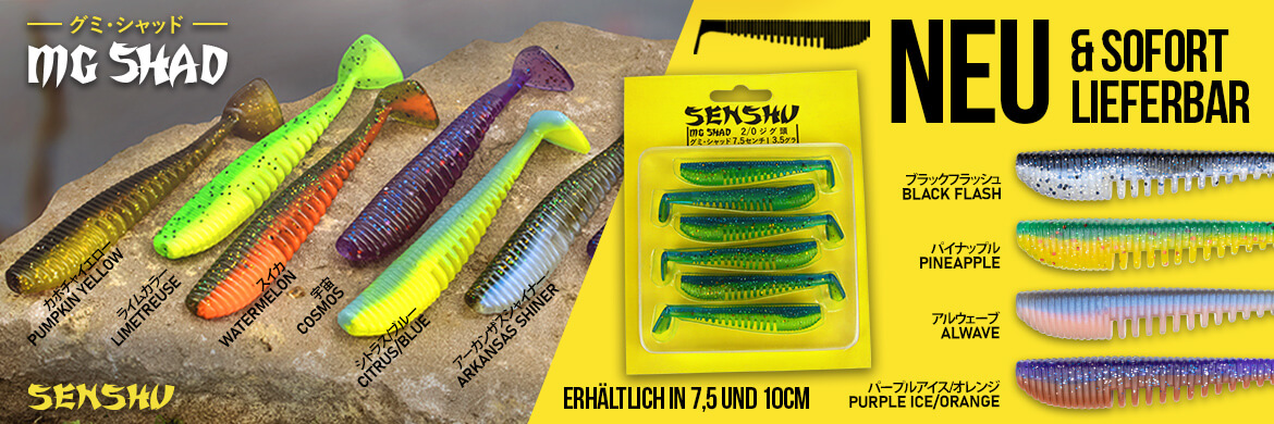 12 x Gummifisch Set DD-Tackle Shads & Twister 6,5-8-10cm Zander Forelle Barsch 