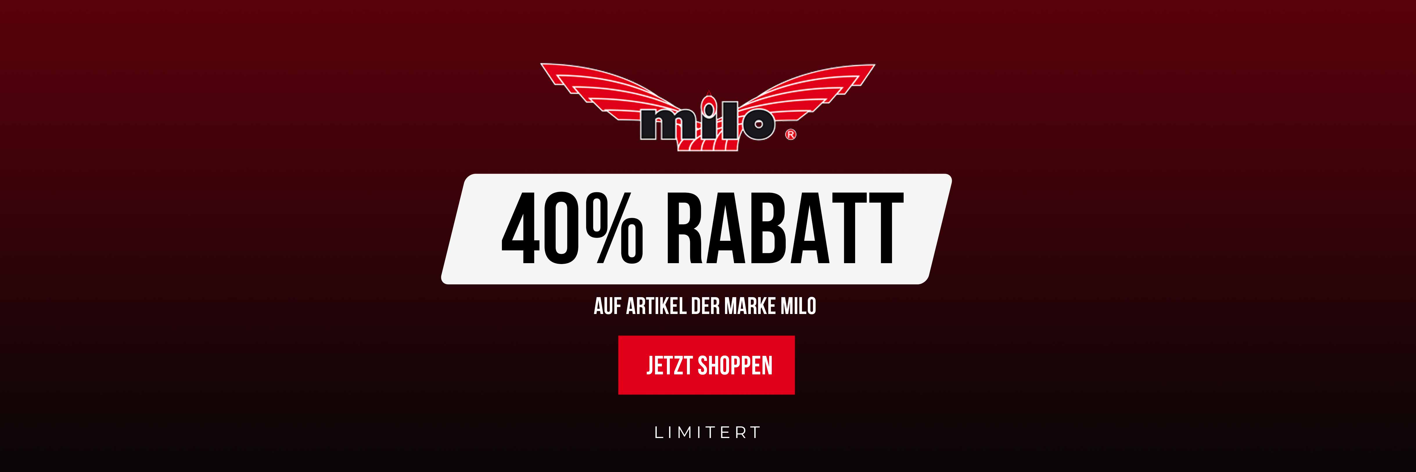 40% Rabatt auf Milo Produklte