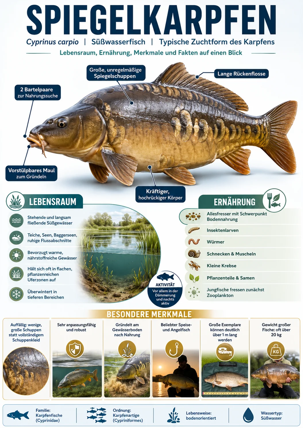 Der Spiegelkarpfen Infografik