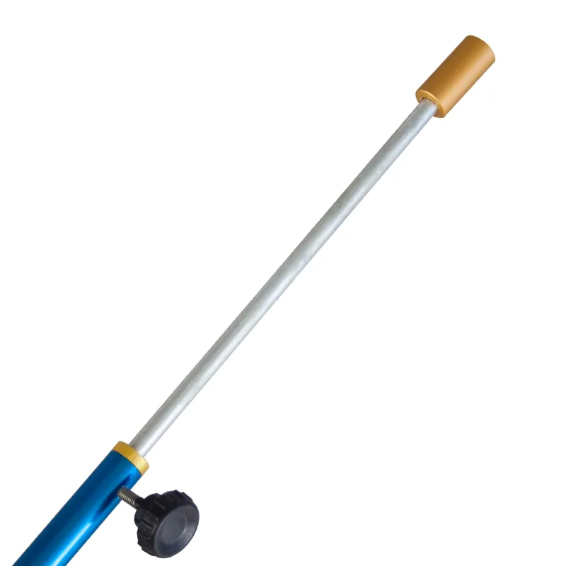 Angel Domäne Alu Bankstick tele 54-94 cm, blau