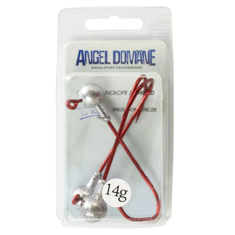 Angel Domäne Classic Rundkopf Jighead 3 Stück 14g Gr 6/0