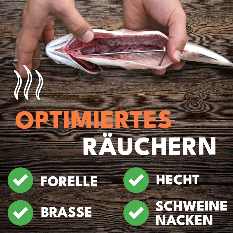 Angel Domäne Doppel V-Spitze Räucherhaken 15 Stück