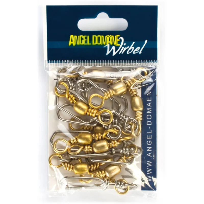 Angel Domäne Norway Wirbel mit Karabiner Gr.3/0 - TKkg - 10Stück