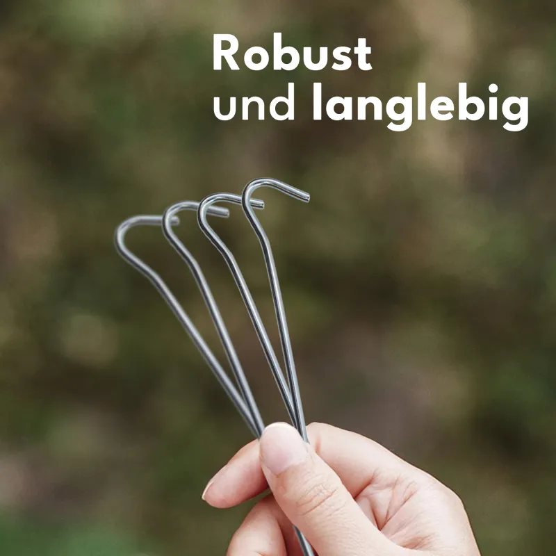 Angel Domäne Zeltheringe Stahl 18cm 10 Stück