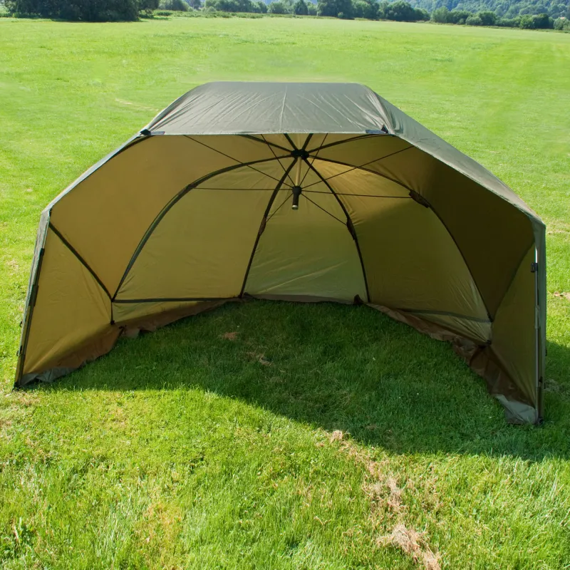 BAT-Tackle 60" Oval Squat Brolly inklusive Türstangen und Storm Caps