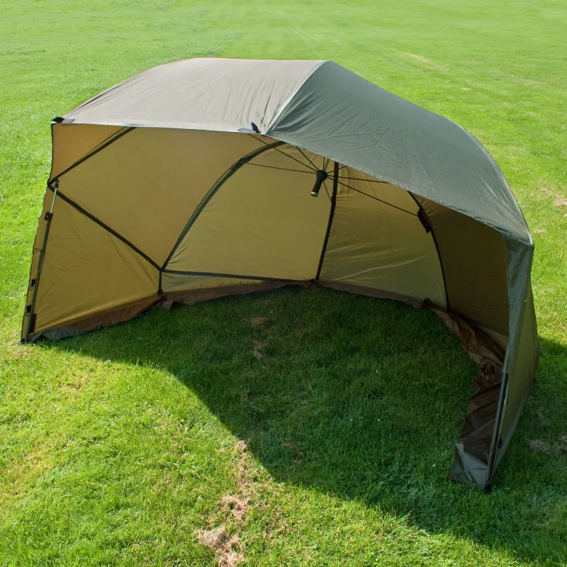 BAT-Tackle 60" Oval Squat Brolly inklusive Türstangen und Storm Caps