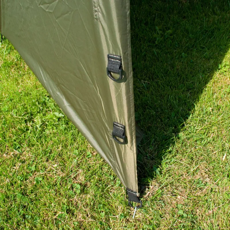 BAT-Tackle 60" Oval Squat Brolly inklusive Türstangen und Storm Caps