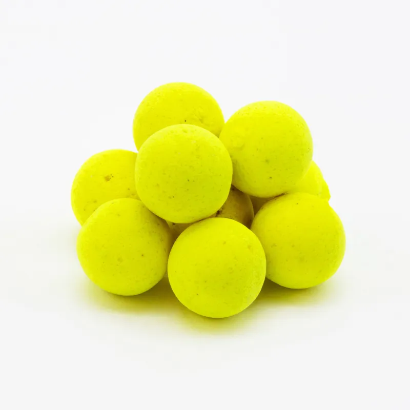 BAT-Tackle Böse Boilies Pop Ups 50g - 15mm - Banana & Toffee - yellow