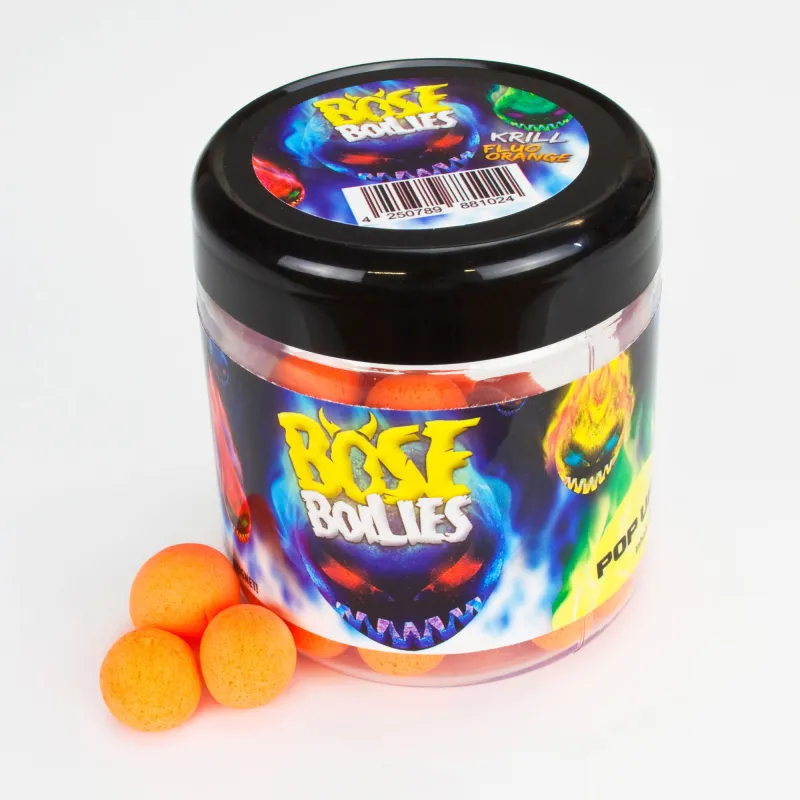 BAT-Tackle Böse Boilies Pop Ups 50g - 15mm - Krill - fluo orange