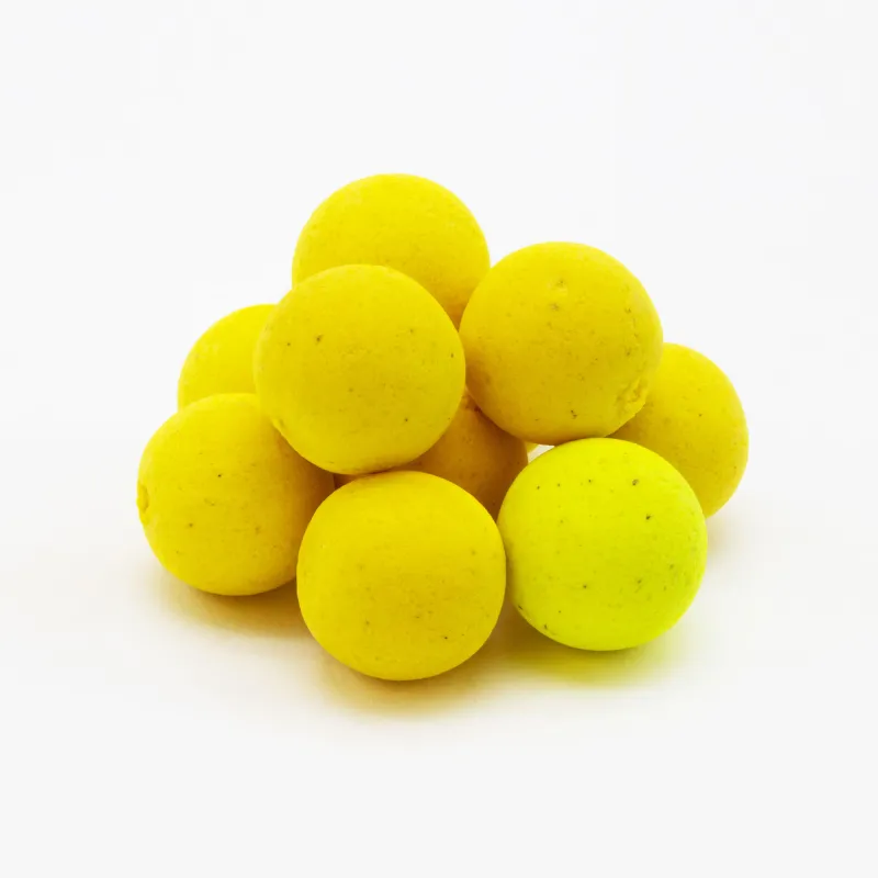 BAT-Tackle Böse Boilies Pop Ups 50g - 15mm - Toasted Almond - fluo light yellow