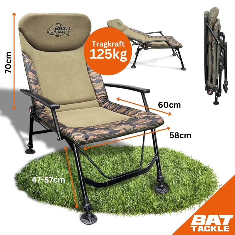 BAT-Tackle Camou Advance Arm Chair