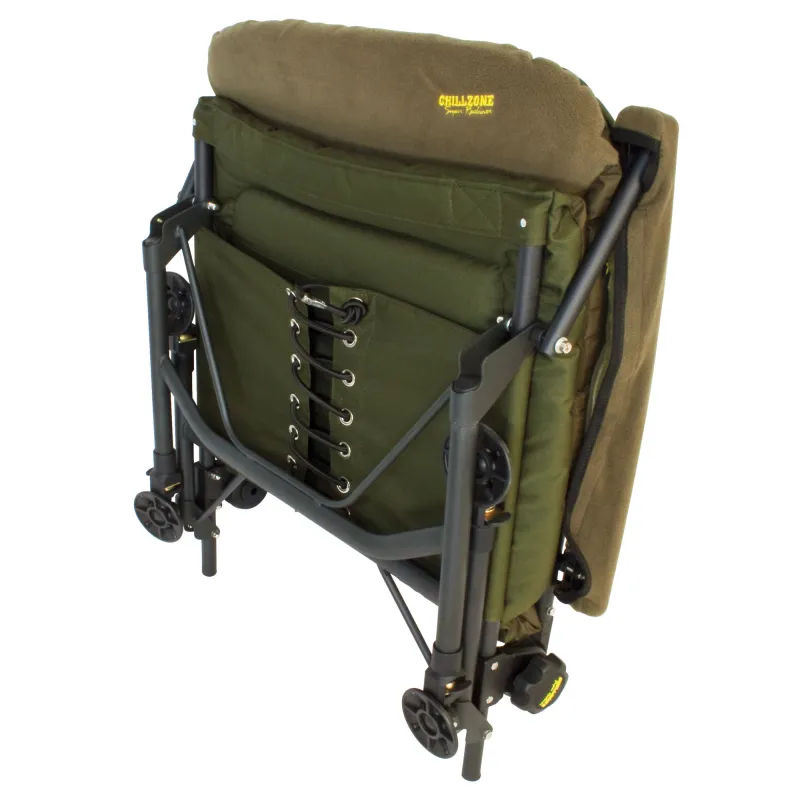 BAT-Tackle Chillzone Super Recliner Chair mit Armlehnen und Kissen