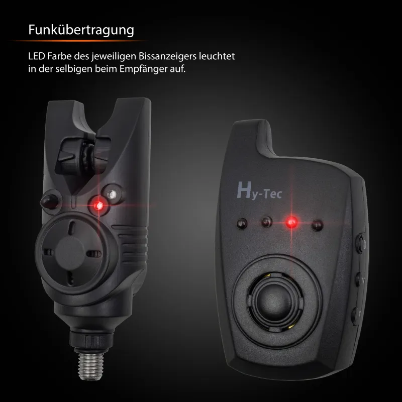 BAT-Tackle Funkbissanzeiger Set Hy-Tec System 3+1 im Koffer