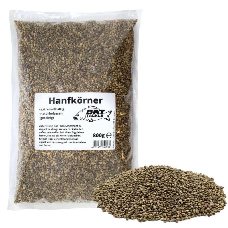 BAT-Tackle Hanfkörner Natur - 800g