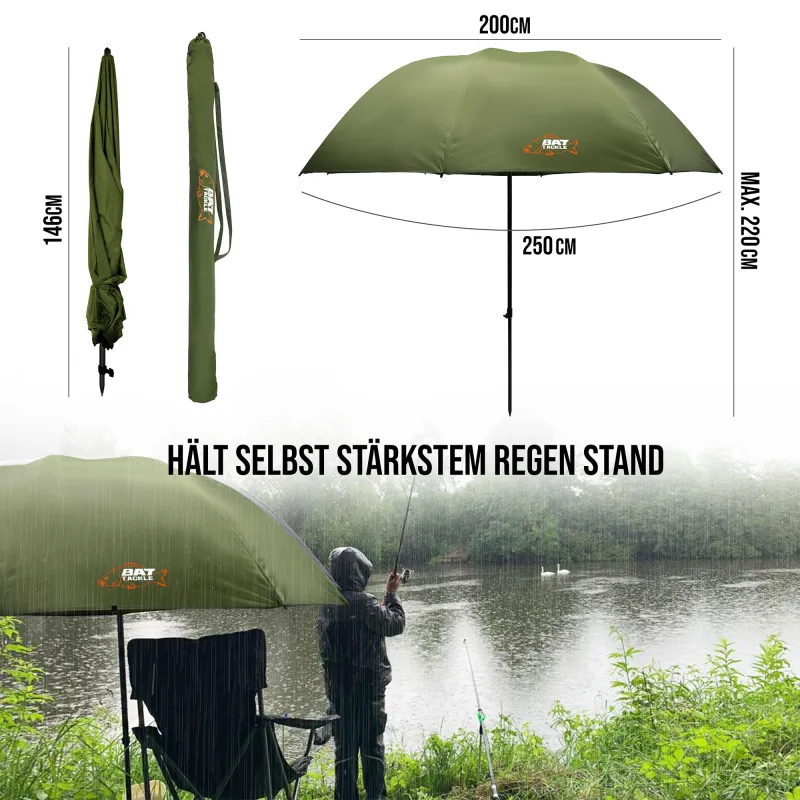 BAT-Tackle Nubrolly Angelschirm Bogenmaß 2,50m 250cm