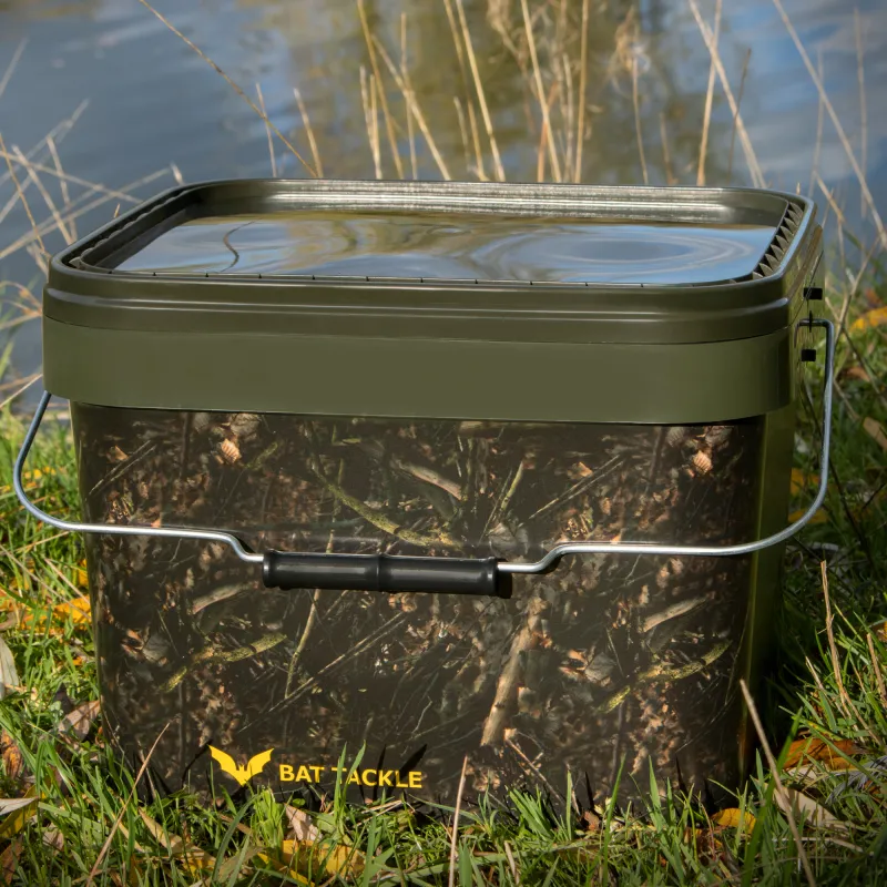 BAT-Tackle Realistric® Bait Bucket 10L Angel- Futtereimer mit Deckel 4 Stück