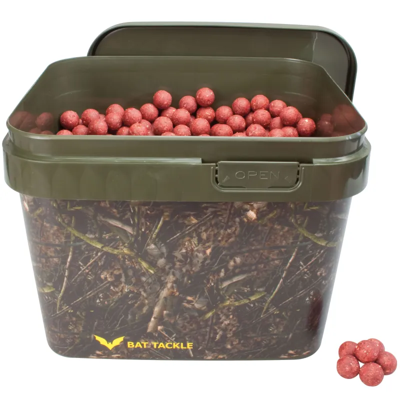 BAT-Tackle Sessionpack Böse Boilies im Realistric® Eimer 18mm Krill + Dip + Pop Ups