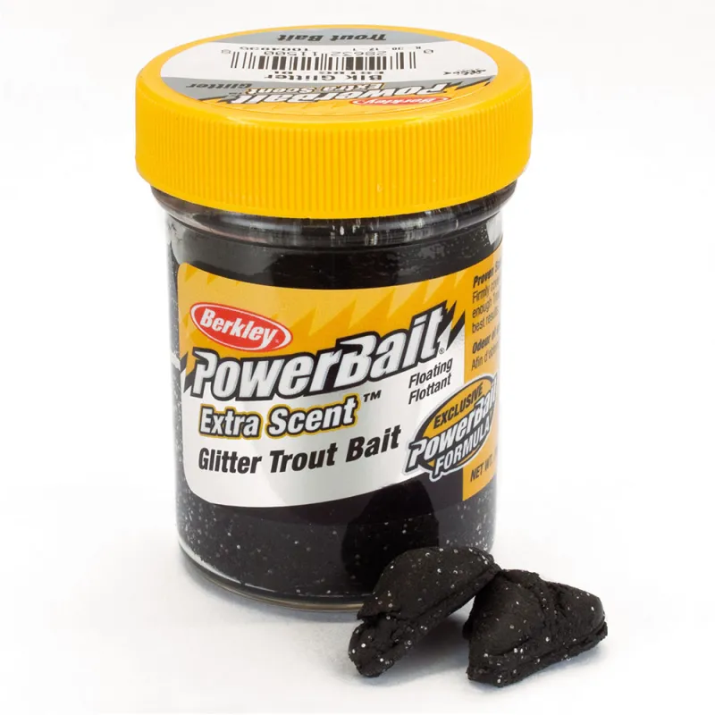 Berkley 6x Powerbait Glitter Schwarz-Perlmutt schwarz-perlmutt - 6x 50g