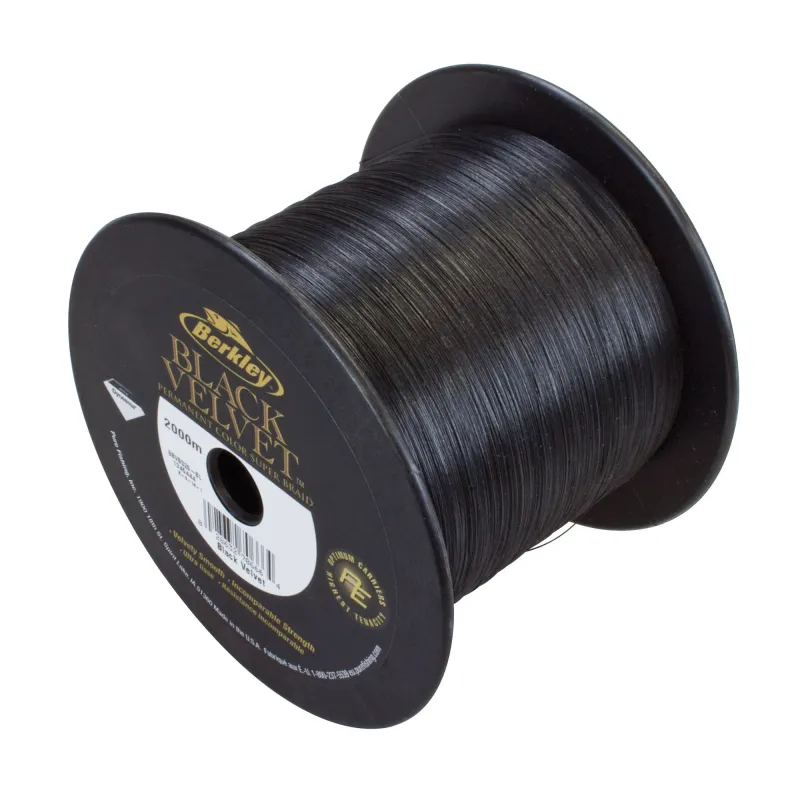 Berkley Black Velvet 0,08mm 10,1Kg 50m von der Großspule schwarz - TK10,1kg - 0,08mm - 50m von der Großspule