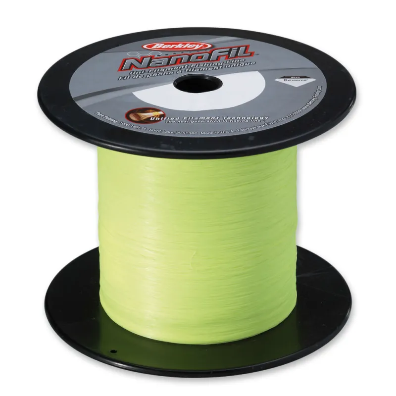 Berkley Nanofil Transparent 0,08mm 1m von der Großspule 1800m - 0,08mm - Hi-Vis Chartreuse - 4,012kg
