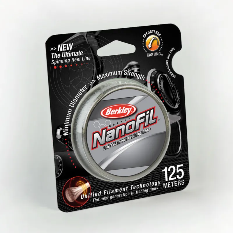 Berkley Nanofil Transparent 0,08mm 1m von der Großspule 125m - 0,02mm - Nebel-transparent - 1,415kg