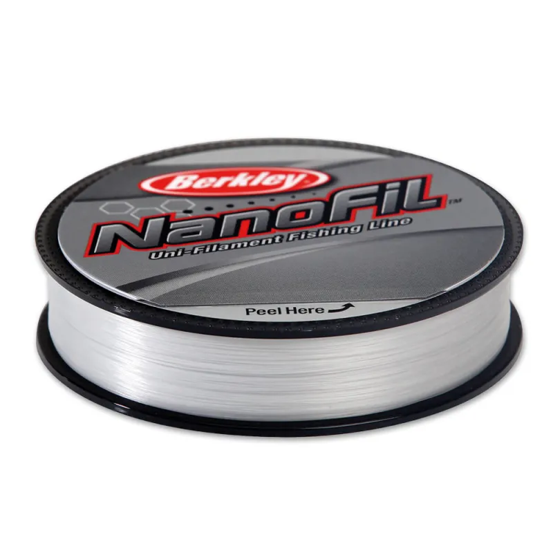 Berkley Nanofil Transparent 0,08mm 1m von der Großspule 125m - 0,02mm - Nebel-transparent - 1,415kg