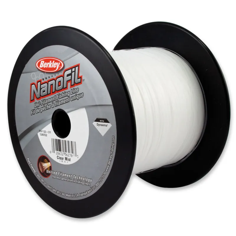 Berkley Nanofil Transparent 0,08mm 1m von der Großspule 1800m - 0,08mm - Nebel-transparent - 4,012kg