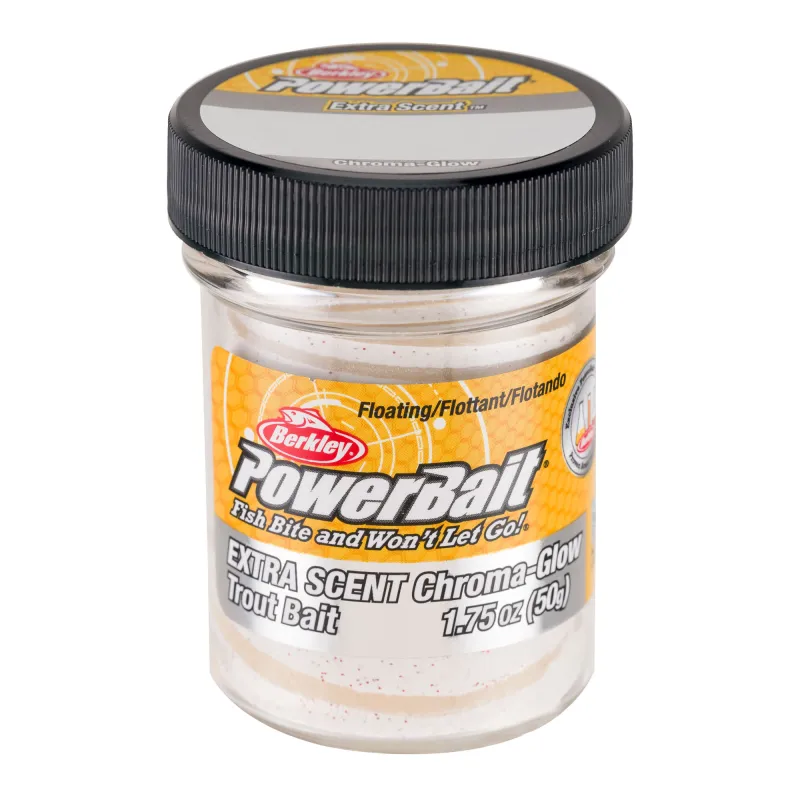 Berkley Power Bait Glitter Chroma Mallow Glow Red Flake - 50g