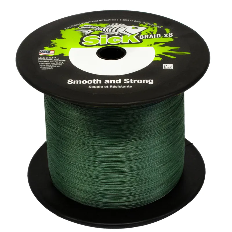Berkley Sick Braid 0,08mm - Moss Green - 1m von der Großspule
