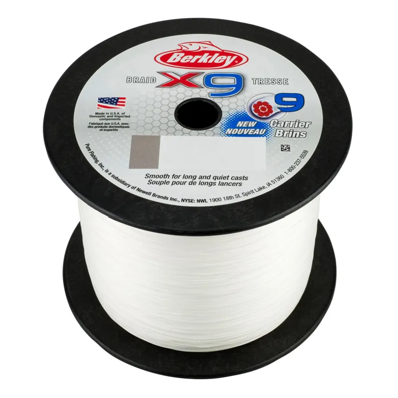 Berkley X9 Braid Crystal 1m von der Großspule TK7,6kg - 0,08mm