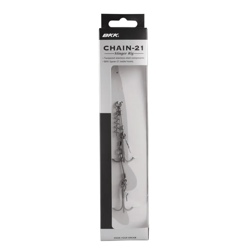 BKK Chain-21 Stinger Rig - Superslide - Gr.2/0# - 1Stück