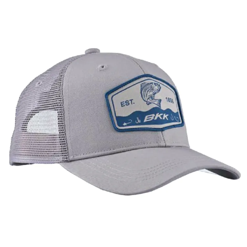 BKK Striped Bass Trucker Hat grey