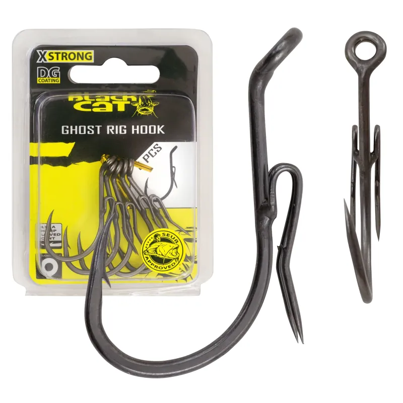 Black Cat Ghost Rig-Haken DG Gr. 5/0 - DG coating - 5Stück