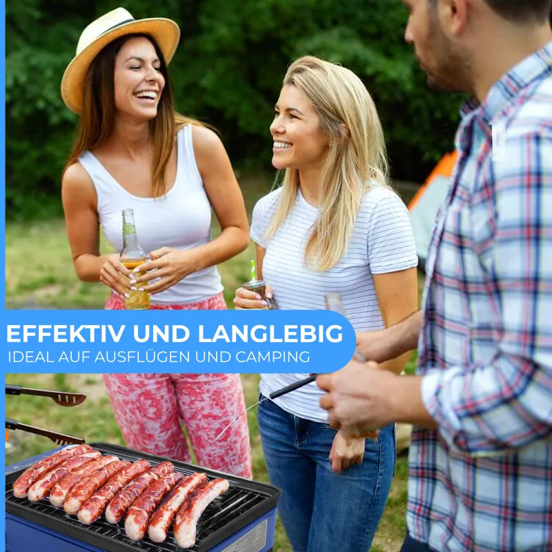 Butangas Camping Grill Evergrill inkl. 8 Gaskartuschen inkl. 8 Kartuschen (MSF-1A)