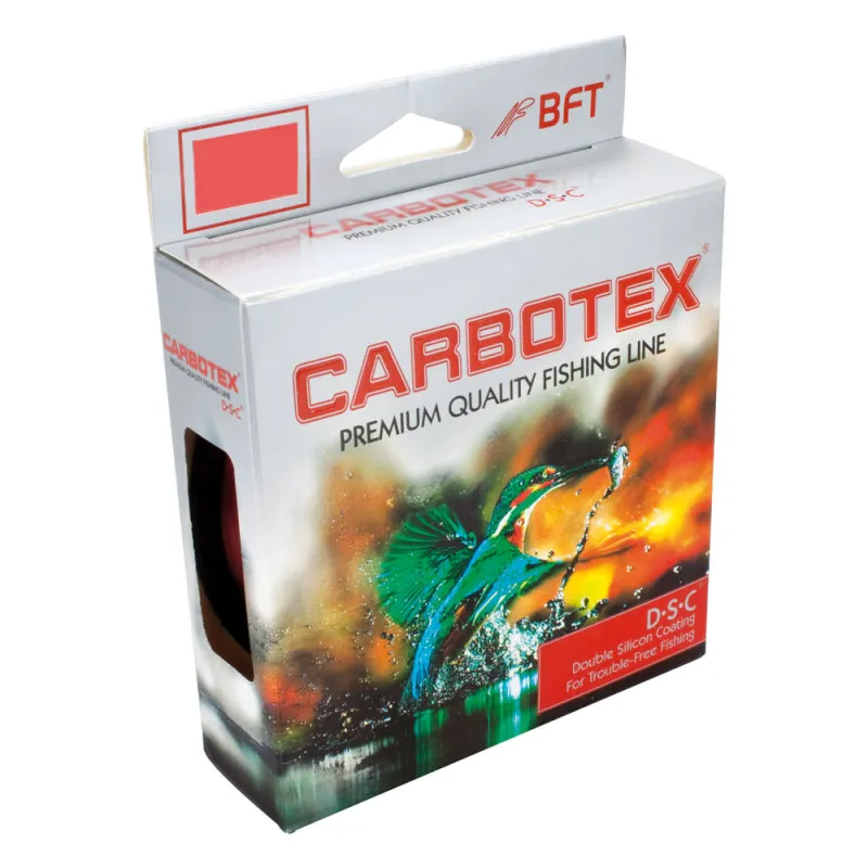 Carbotex DSC (Double Silicon Coating) 500m - 0,25mm - 8,75kg - red glow