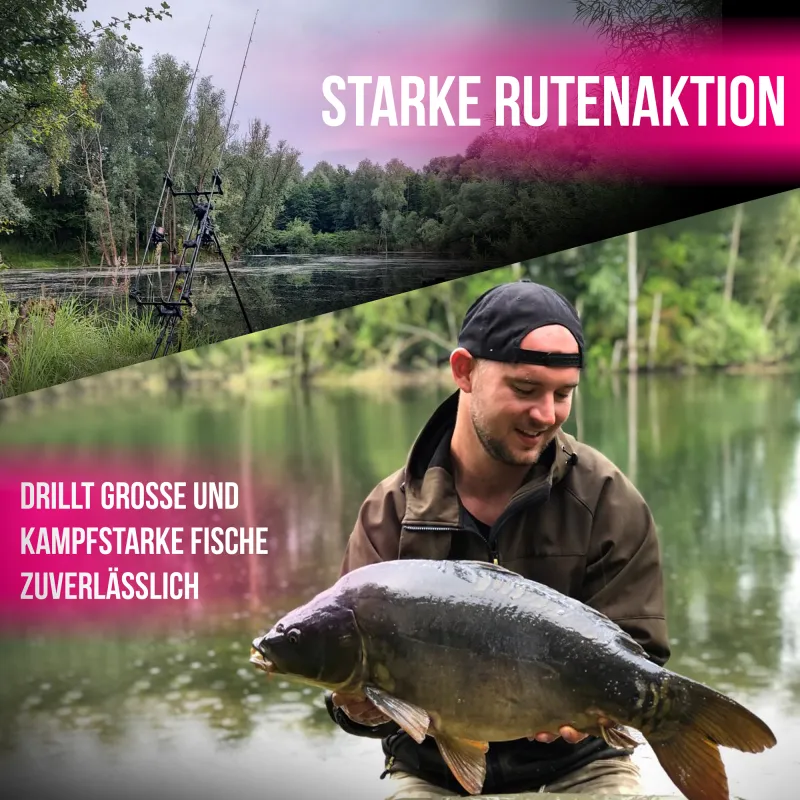 Carp Force Starter Pack 2 x Helius Runner III + 2 x Karpfenrute Black Phantow II + 2 x Bissanzeiger