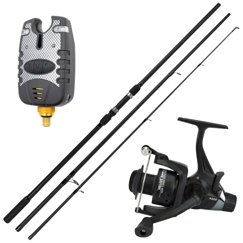 Carp Force Starter Pack Helius Runner III + Karpfenrute Black Phantow II + Bissanzeiger