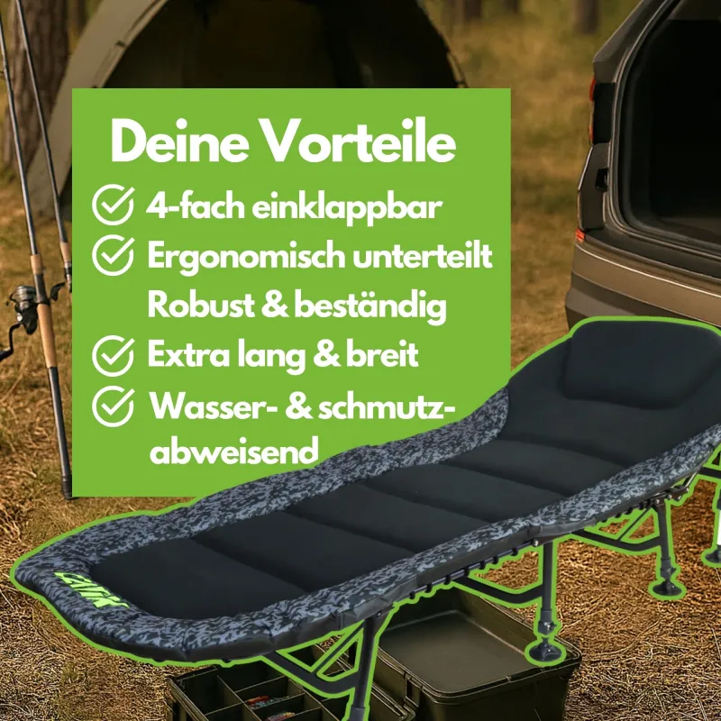 Catix D-Camou 8-Leg Bedchair grau - 12,5kg