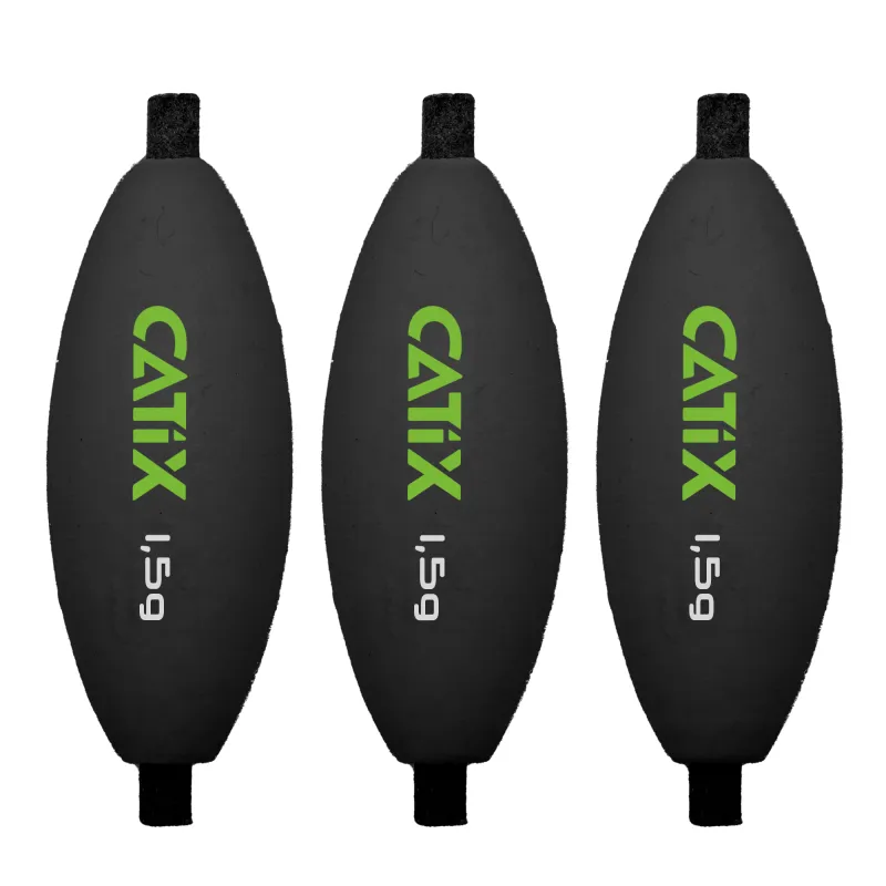 Catix Mini U-Float 1,5g - schwarz - 3Stück