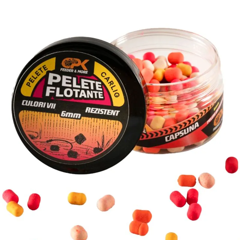 CPK Floating Feeder Pellet Hookbaits 6mm - Garlic & Squid 3D